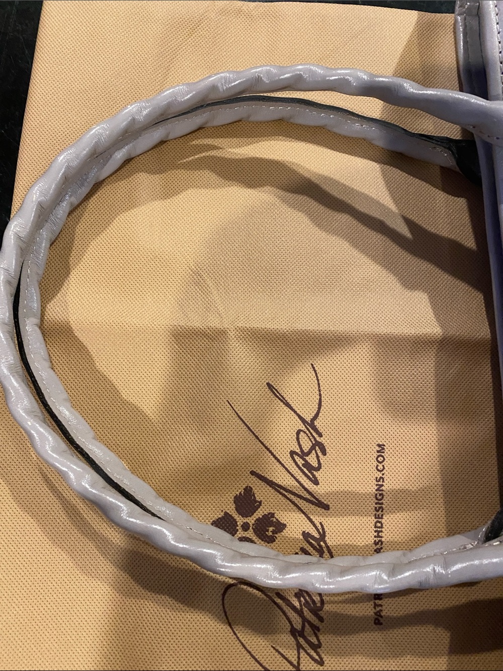NWOT Patricia Nash Silver Floral Embossed Leather Tote with Braided Handles - Picture 11 of 11